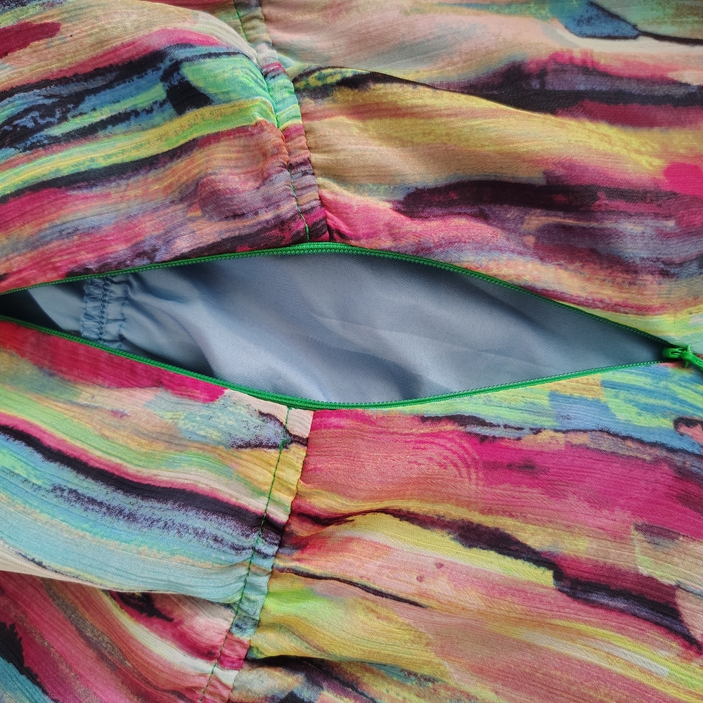 Jack BB Dakota Multicolor Abstract Print Sleeveless Maxi Dress Size 6 –Like New - Picture 10 of 13